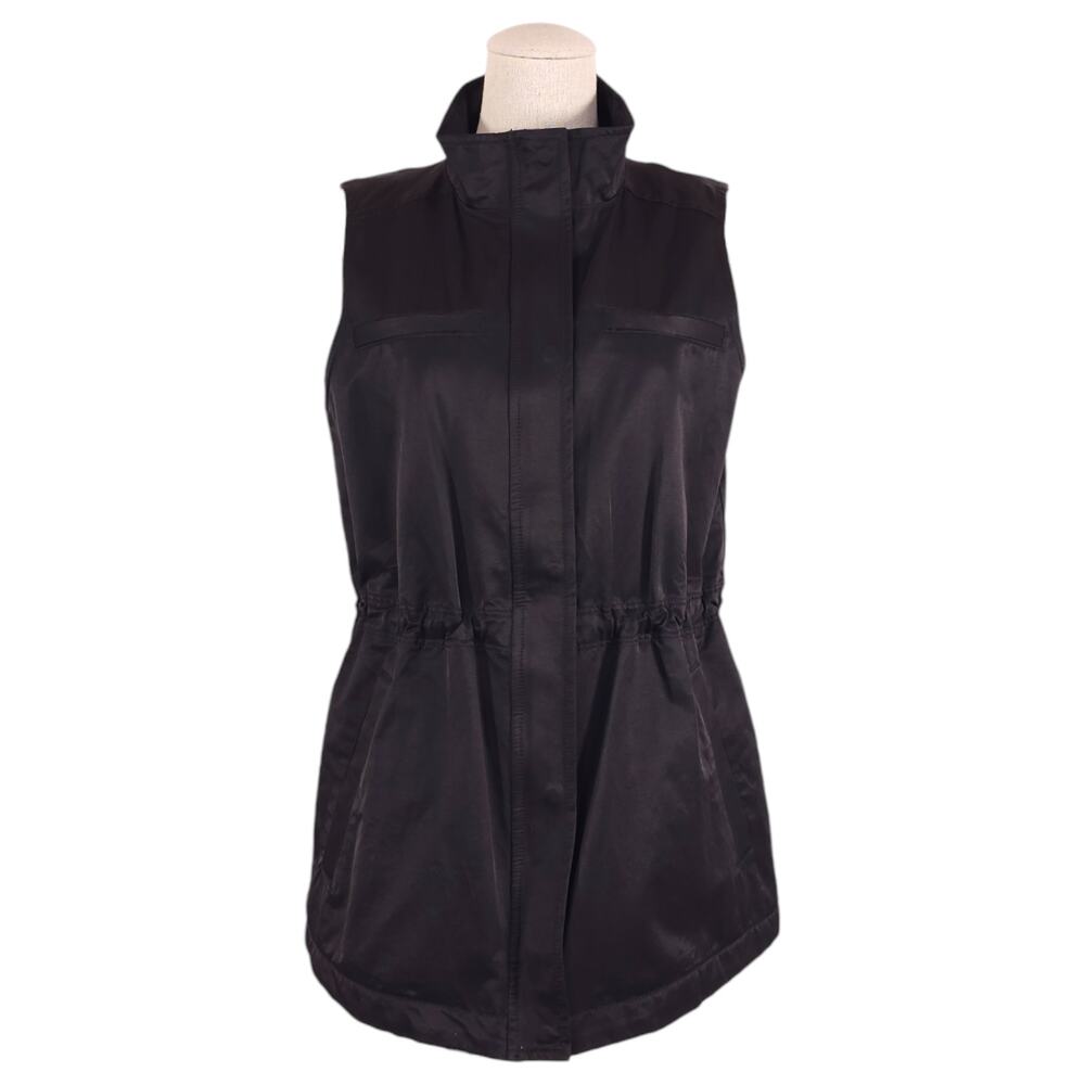 Eileen Fisher Gilet Black Sz Extra Small